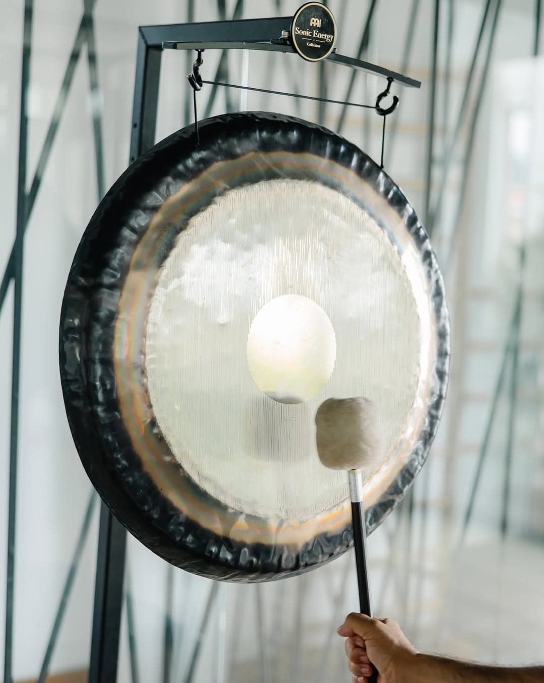 Gong utilizado en las sesiones de sound healing